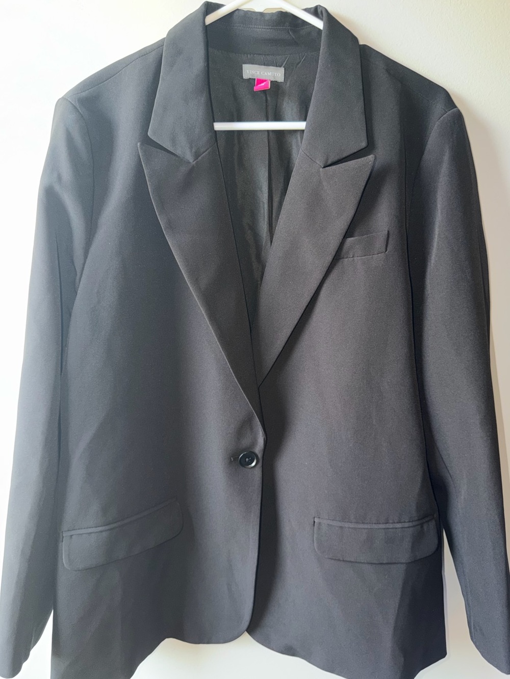Vince Camuto Black Men's Single-Button Blazer